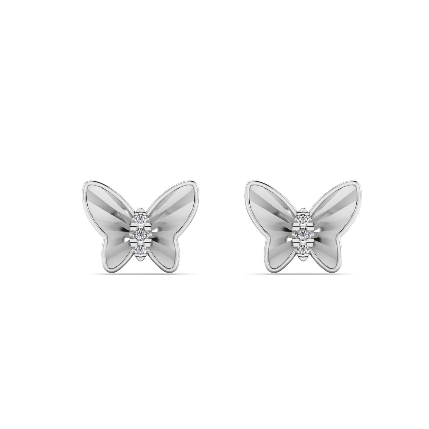 Flutura Butterfly Natural Diamond Earrings in 18K Gold