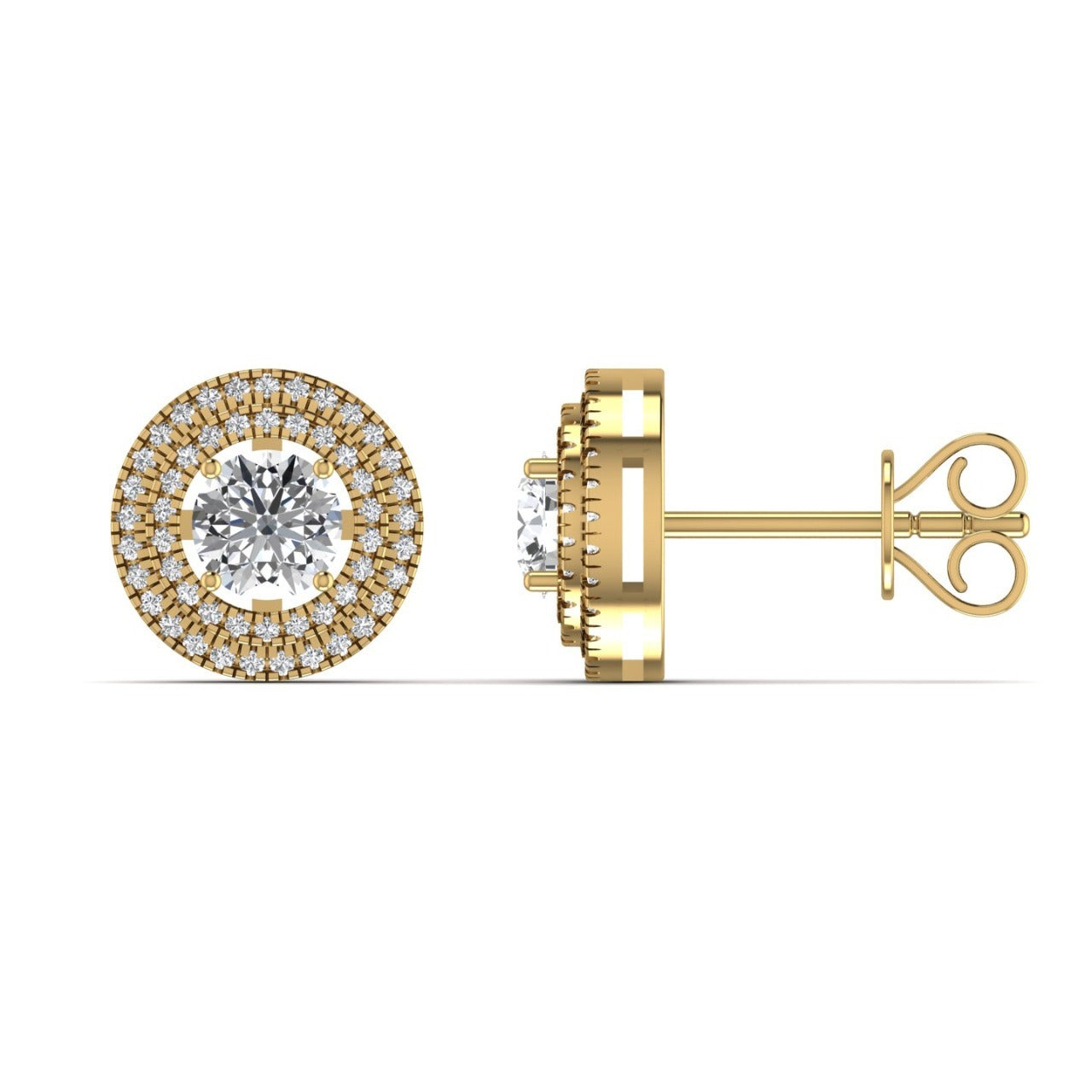 18_Karat_gold_stud_earrings_with_round_cut_natural_diamonds.
