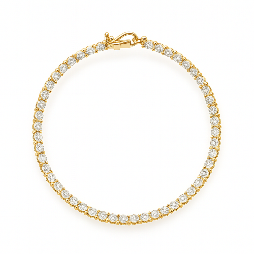 1CT Eternal Diamond Tennis Bracelet in 18K Gold