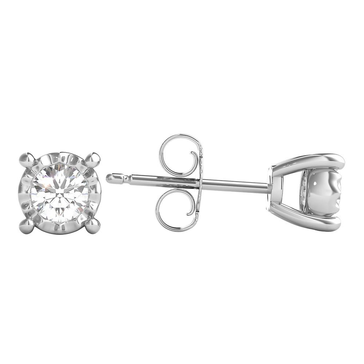 3CT Lab Grown Diamonds Studs in 18K Gold
