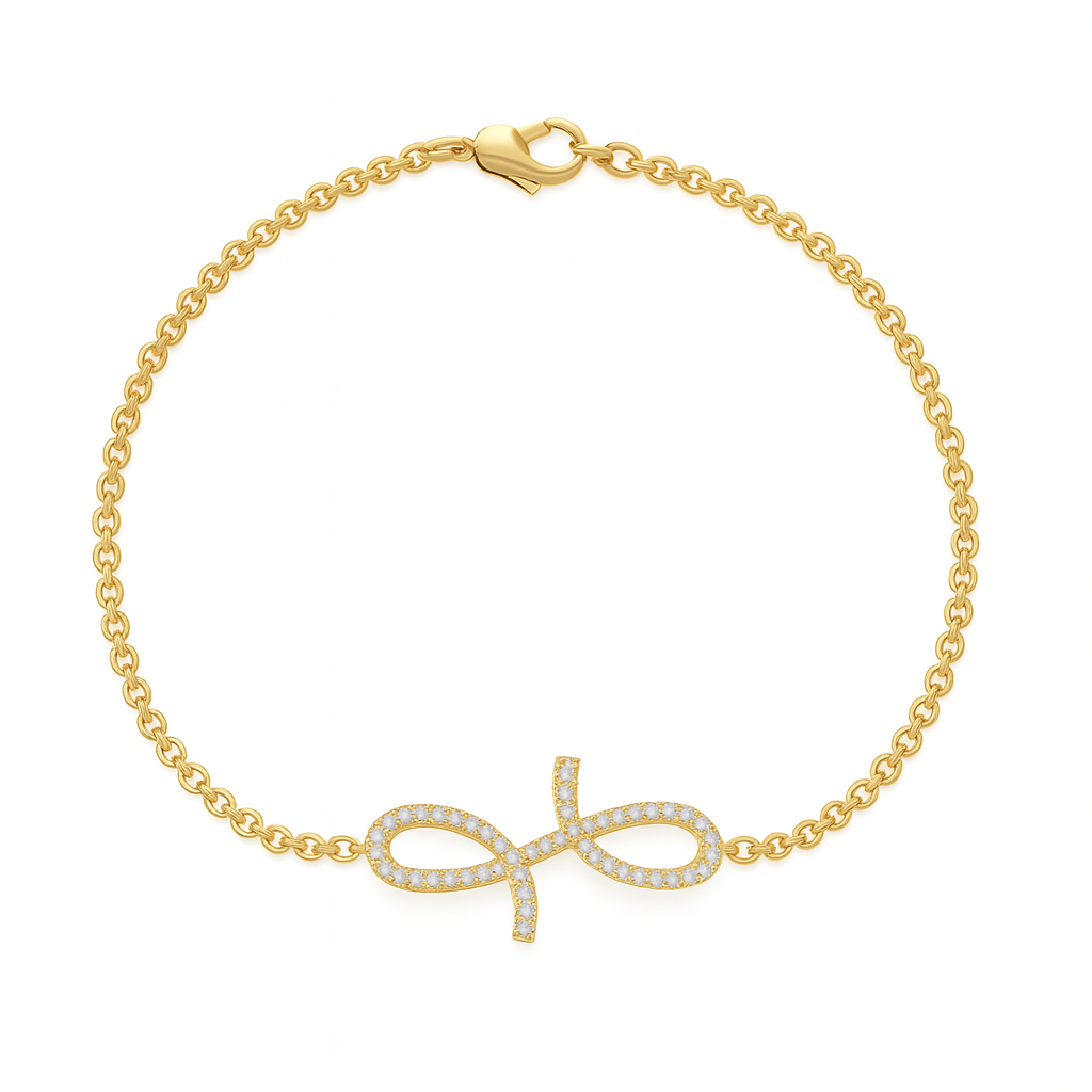 3D Oiza Infinie Diamond Bracelet in 18K Gold