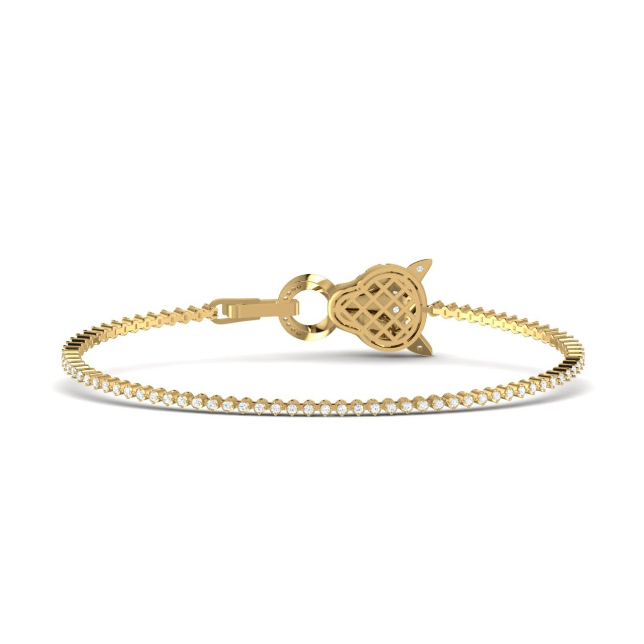 Eternal Panther Head Diamond Bracelet in 18K Gold