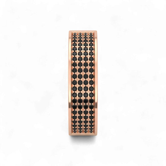 Abacus with black beads on a white background