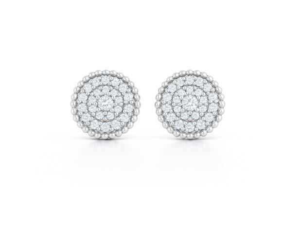 Ava Mini Natural Diamond Studs in 18K Gold