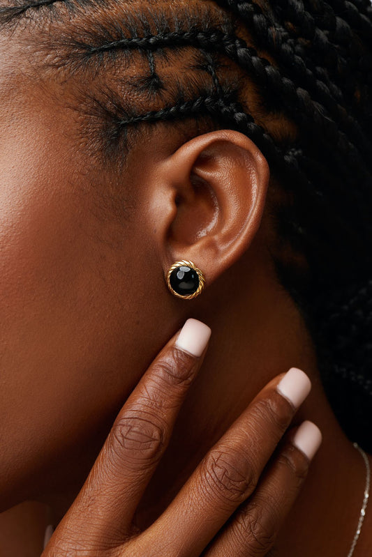 BOZ Forever Lavie Studs in 18K Gold