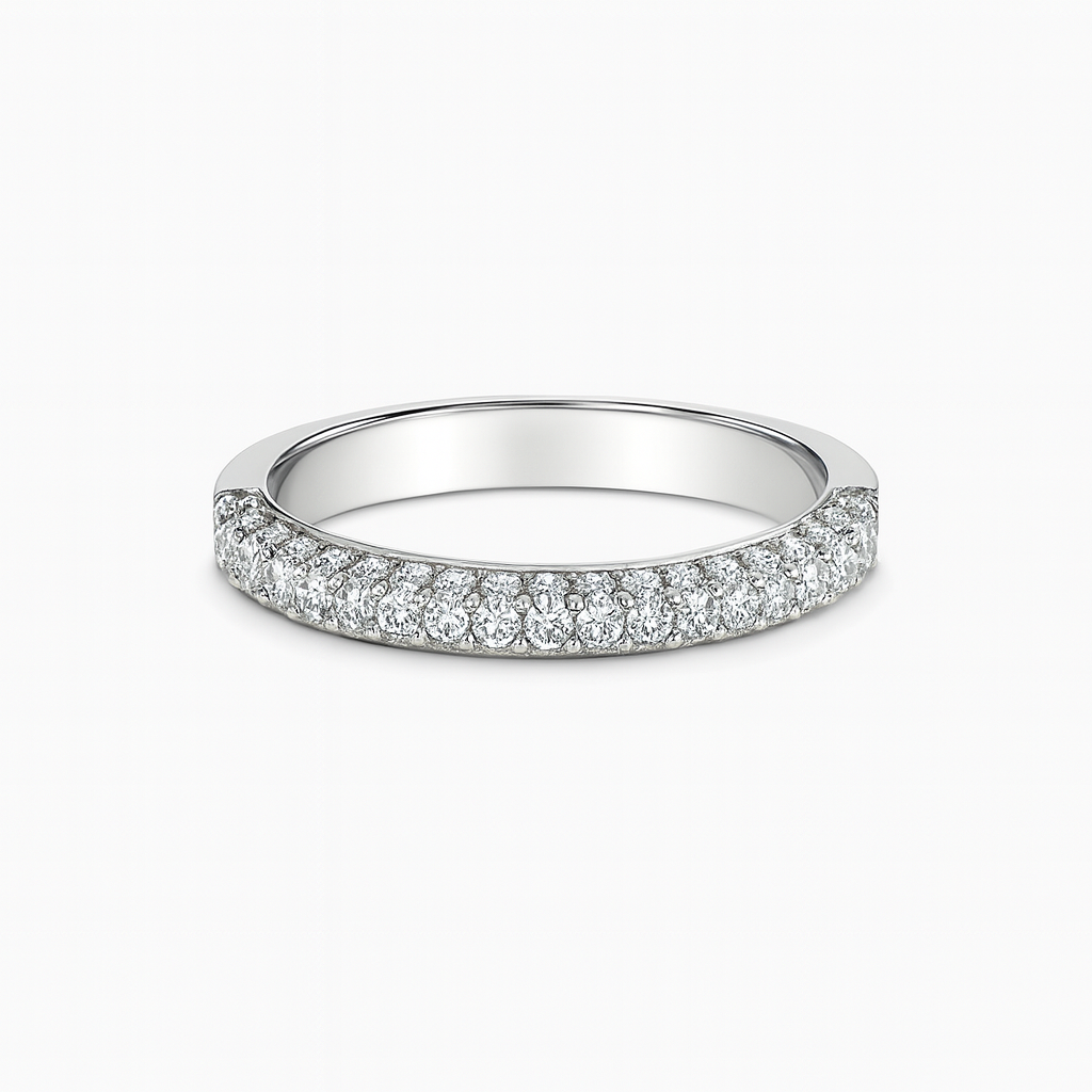 Julia Marquise Moissanite Band in 18K Gold
