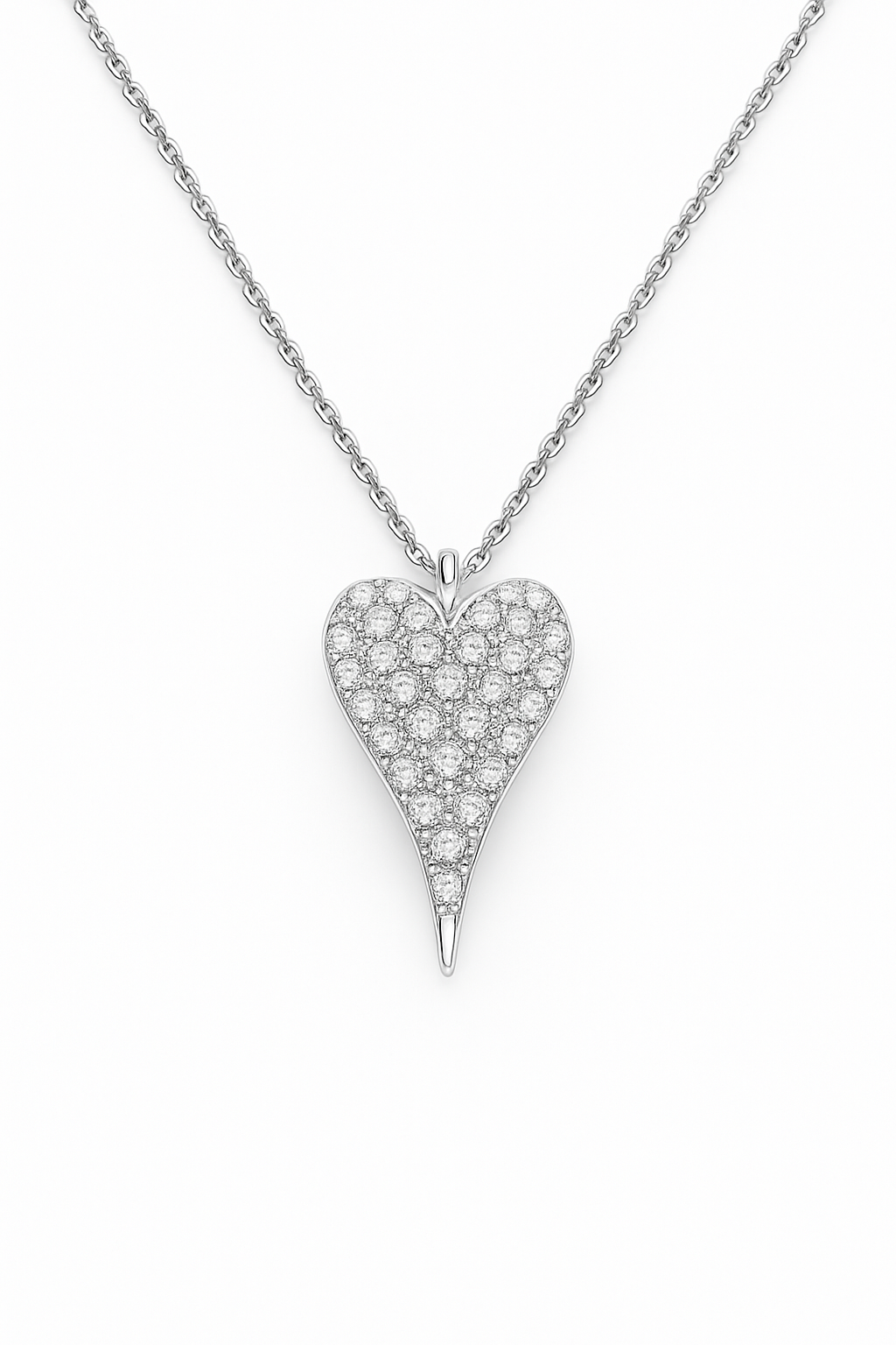 Lev Moissanite Necklace in 925 Sterling Silver