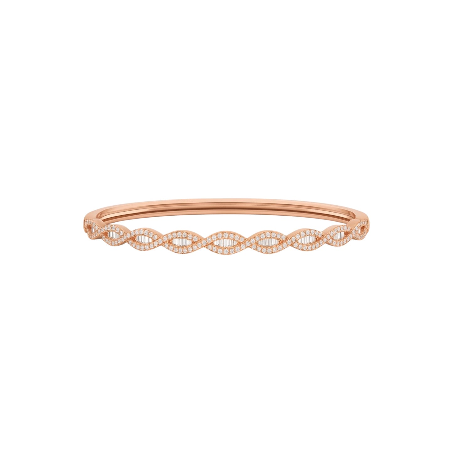 Marise Diamond Bangle Bracelet in 18KT Gold