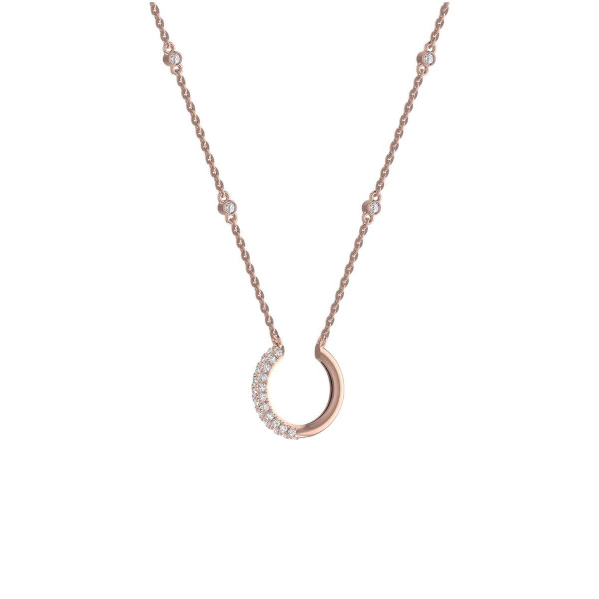 Nadine Natural Diamond Necklace 18KT Gold