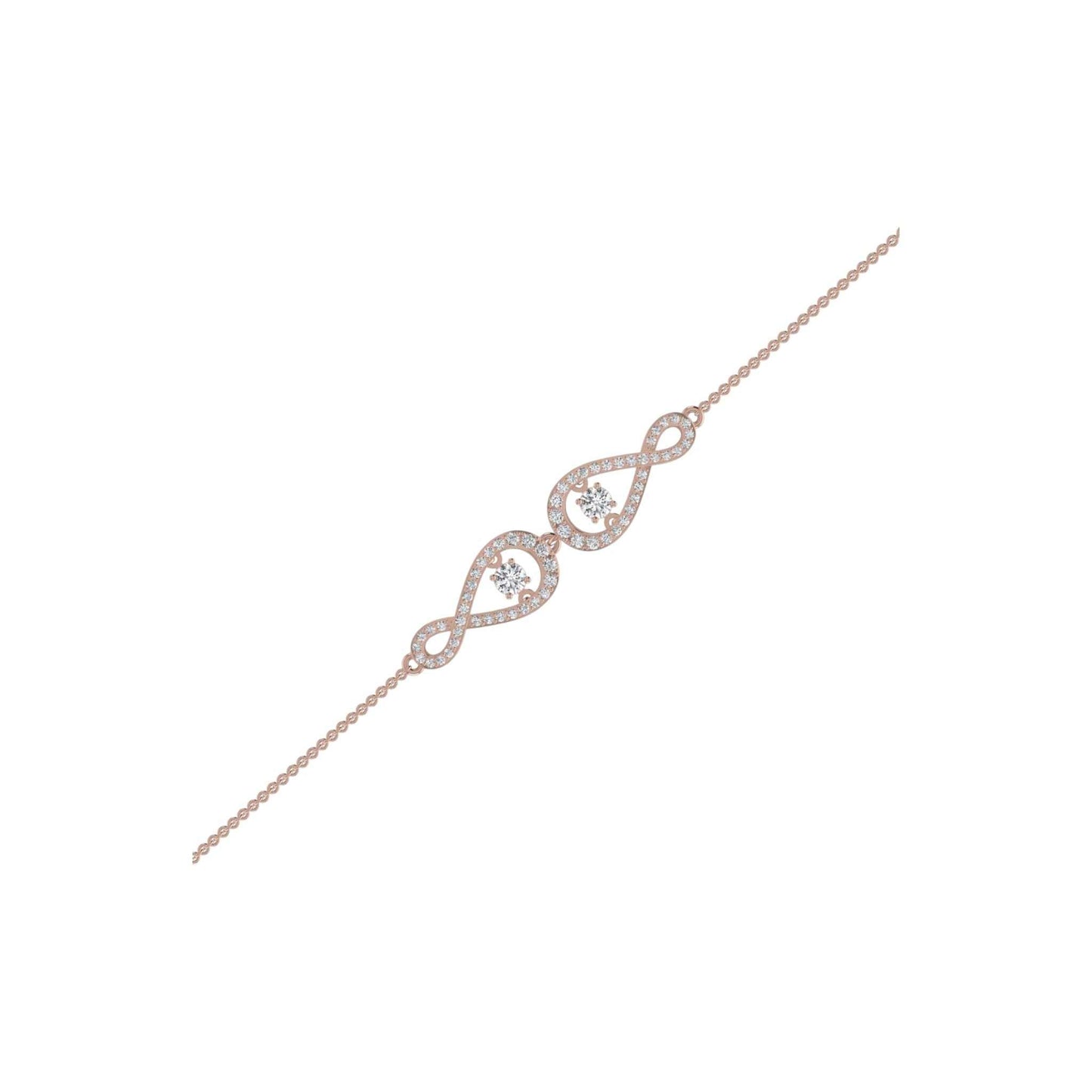 Two Charm Twinkle Infinie Diamond Bracelet in 18KT Gold