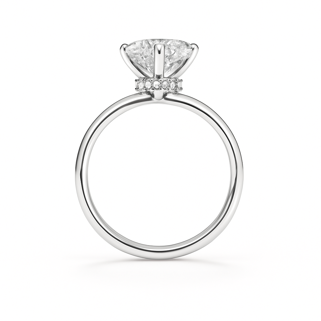 Phoebe Lab Grown Diamond Engagement Ring in 18K Gold