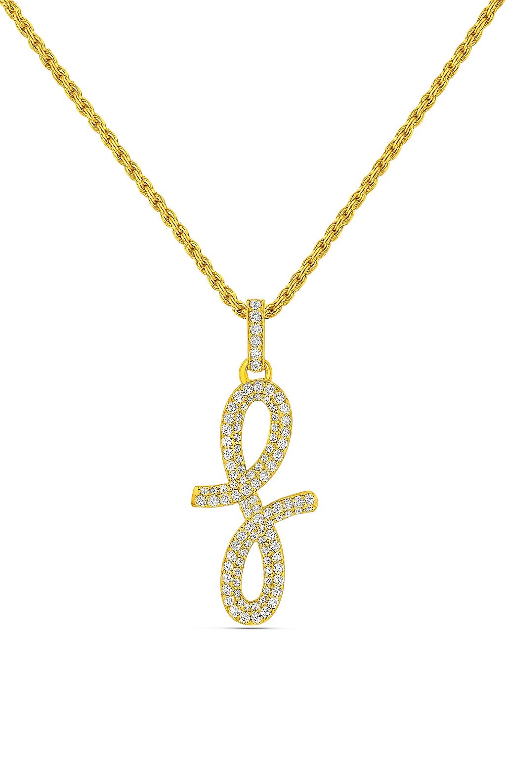 3D Oiza Infinie Pendant Necklace in 18K Gold