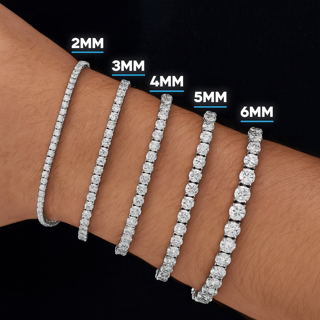Moissanite Tennis Bracelet in 925 Sterling Silver