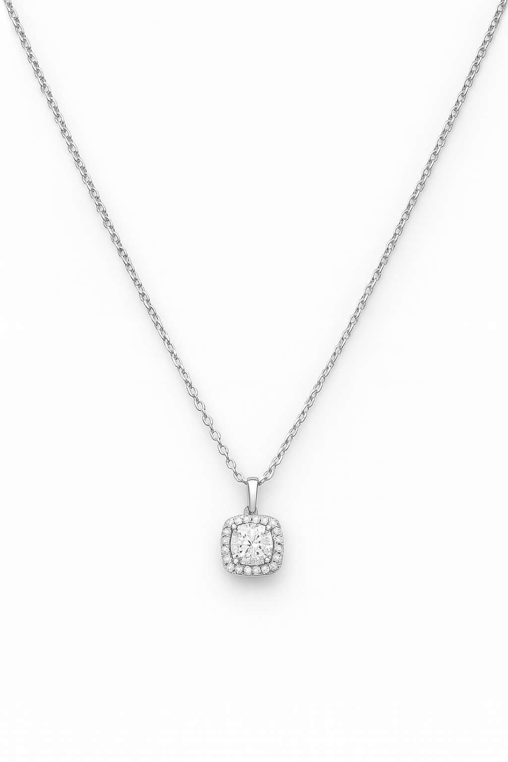 Bijou Moissanite Necklace in 925 Sterling Silver