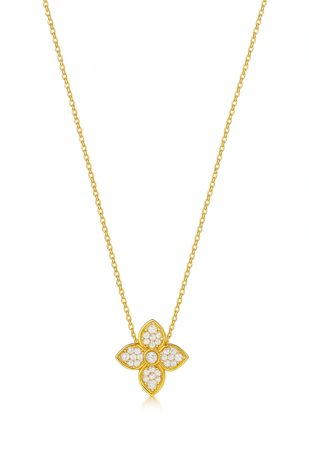 Nora Natural Diamond Necklace in 18k Gold