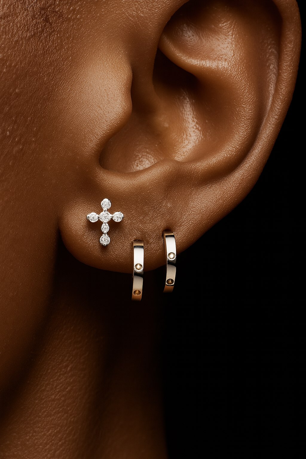Lumina Natural Diamond Stud Earrings in 18K Gold