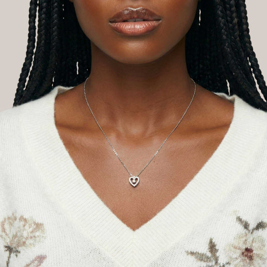 Eternal Heart Diamond Pendant in 18KT Gold