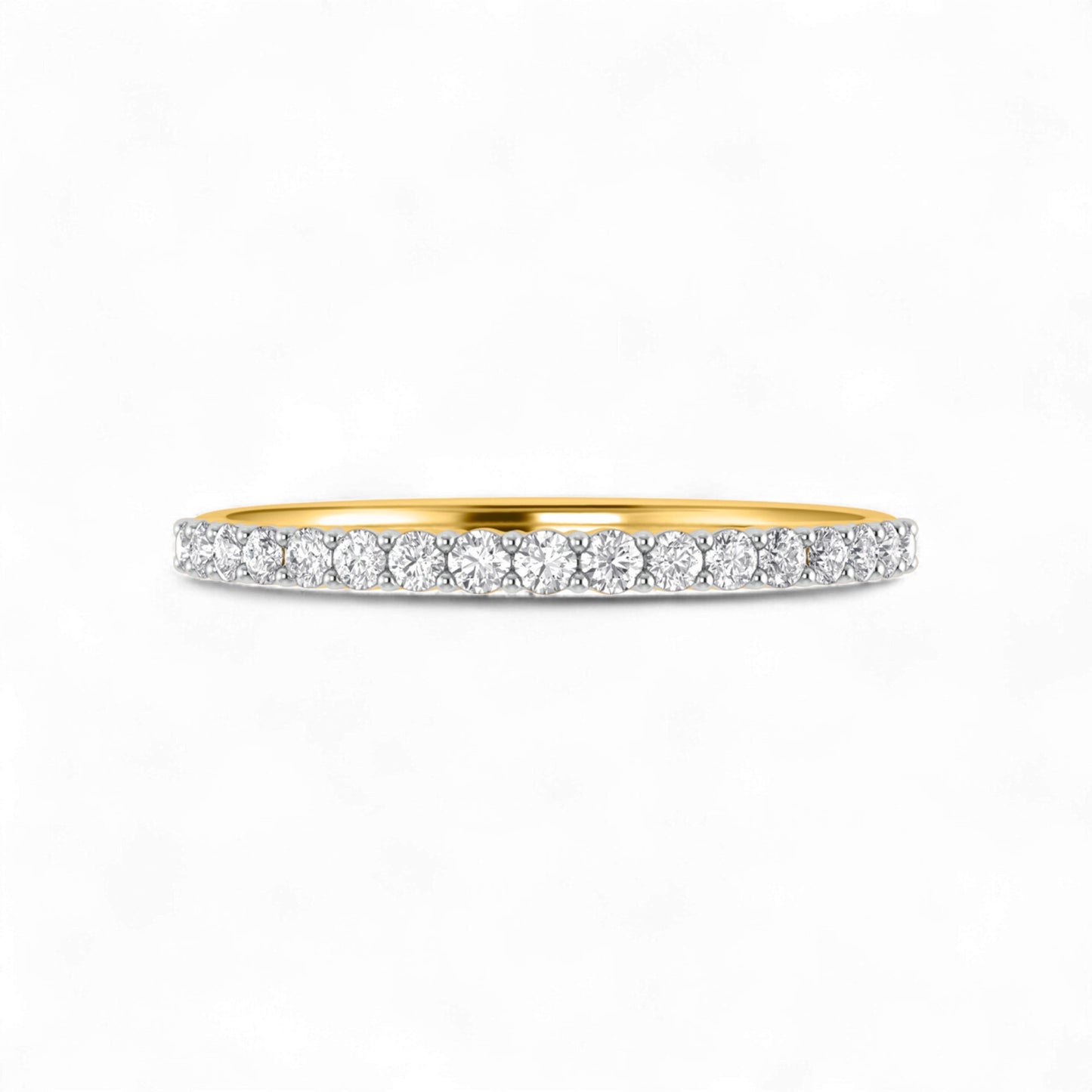 1.5MM Pave Diamond Band in 10K Gold
