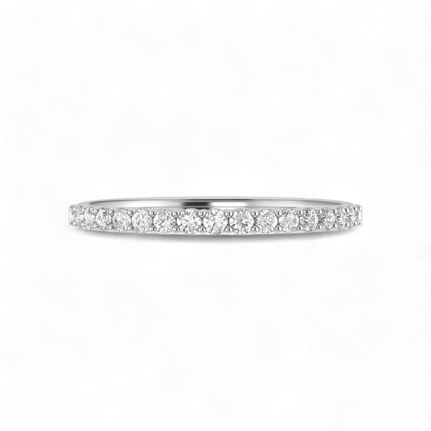 1.5MM Pave Diamond Band in 10K Gold