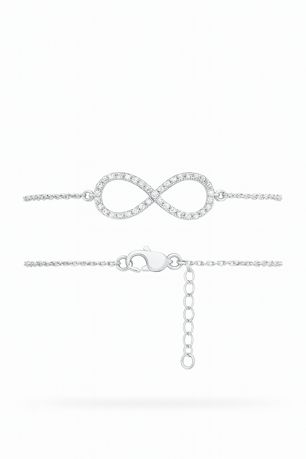 Infinity Natural Diamond Bracelet in 18K Gold