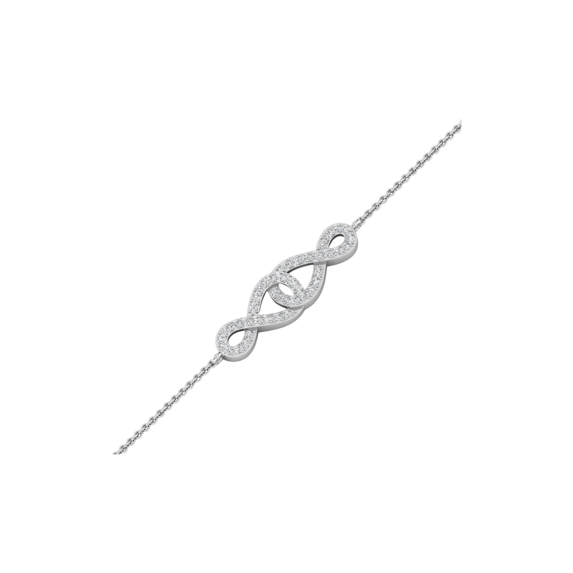 Silver bracelet with a unique design on a white background