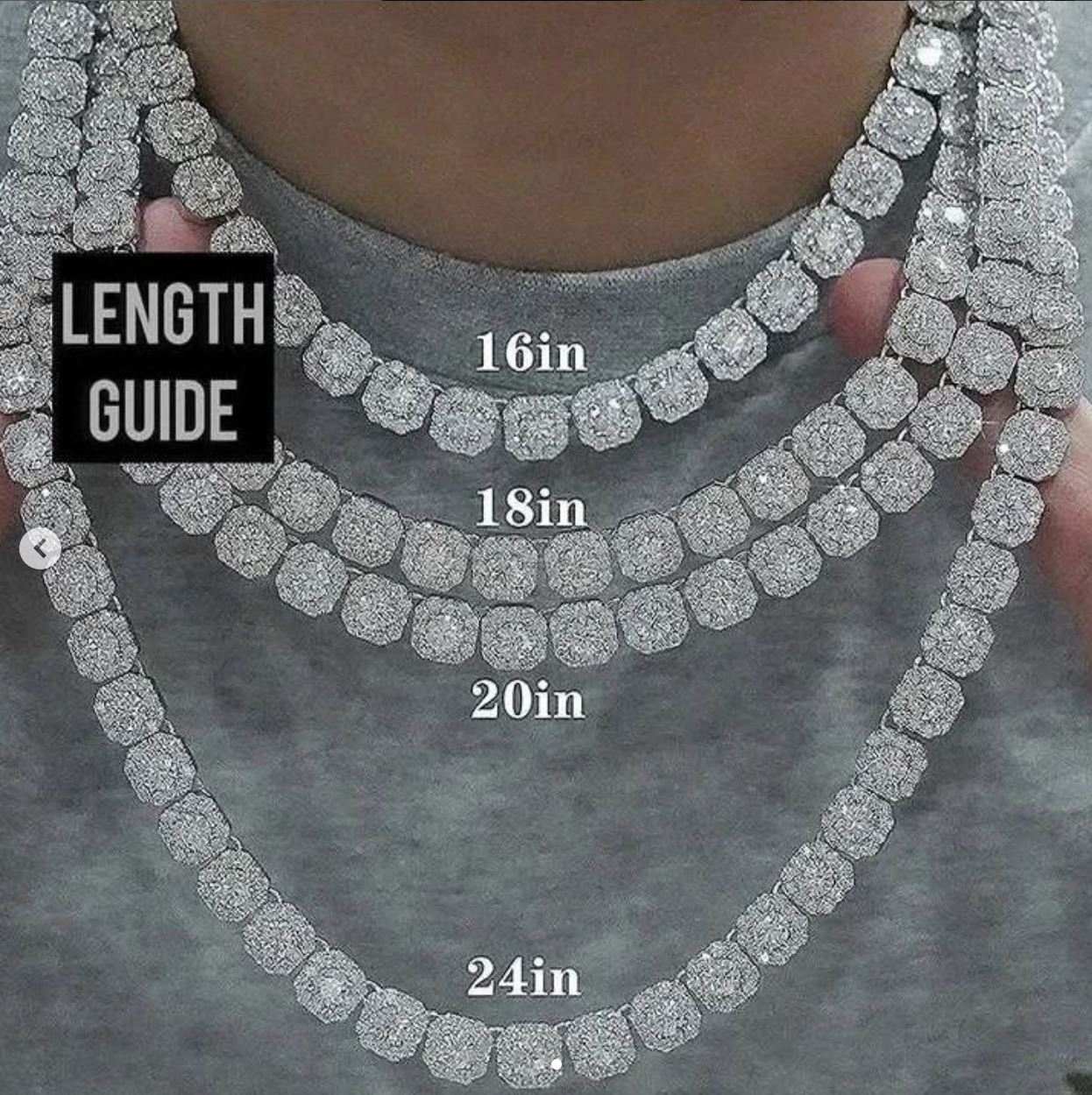 Ola Iced Out Moissanite Necklace in 925 Sterling Silver