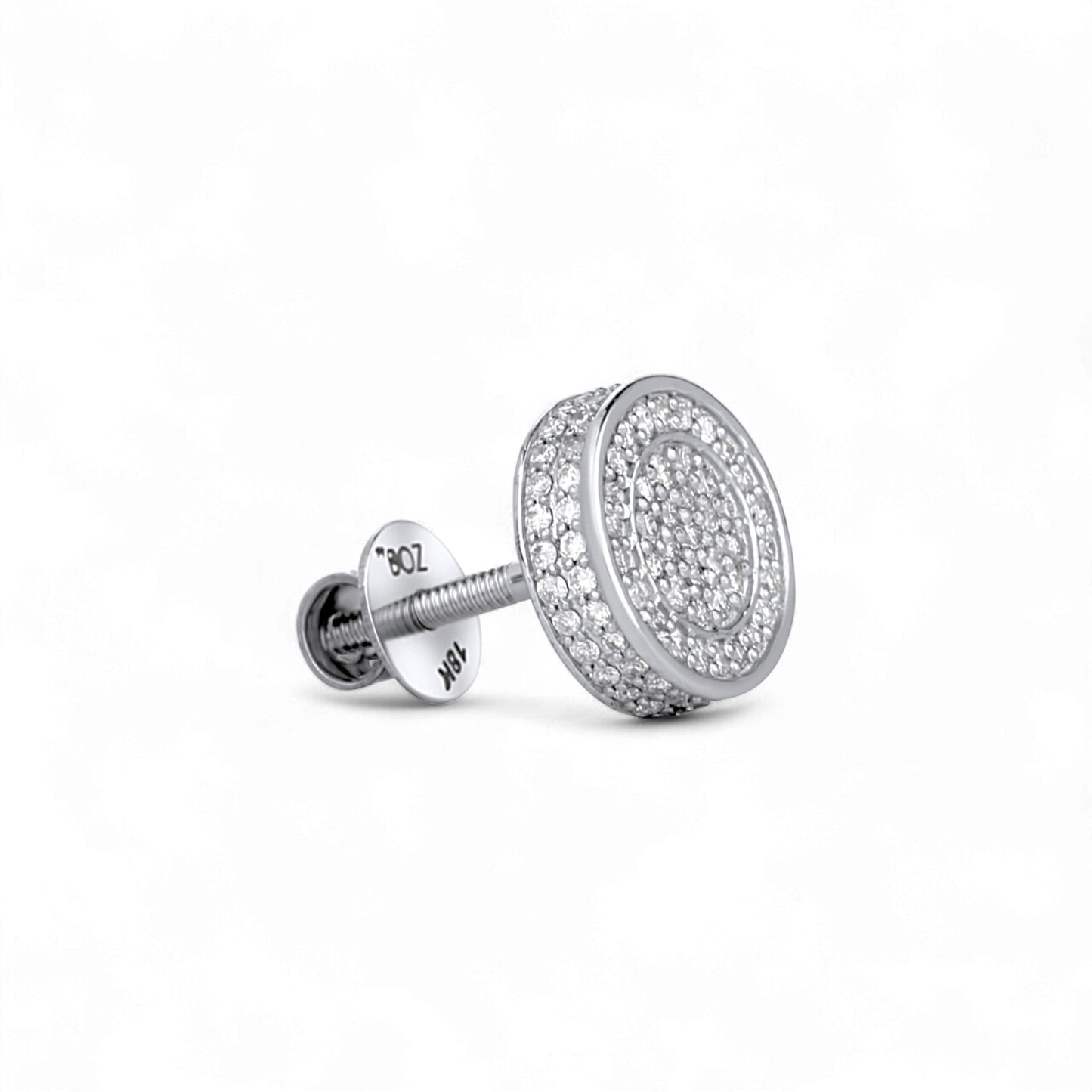 Leon Diamond Stud Earrings in 18K Gold