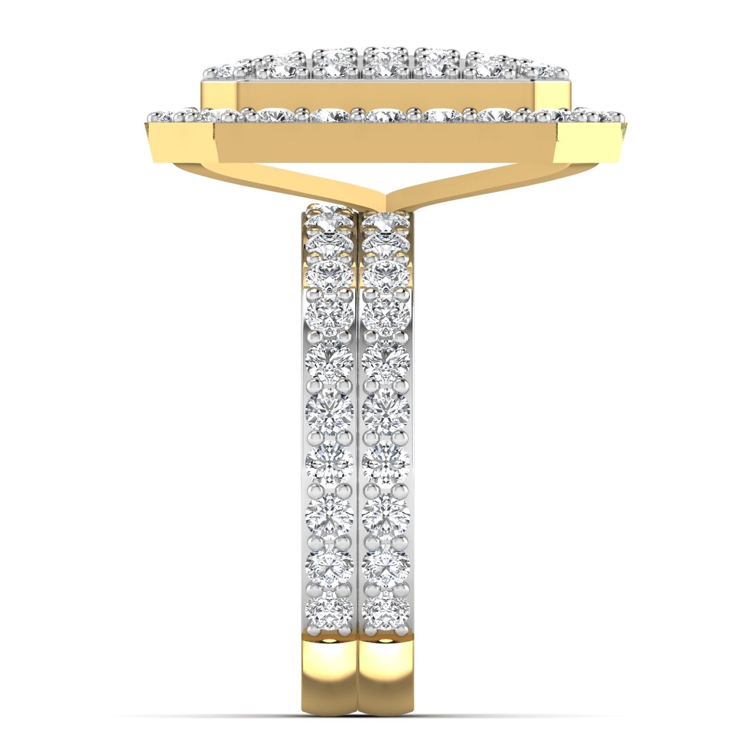 Jamila Natural Diamond Bride Set in 18K Gold
