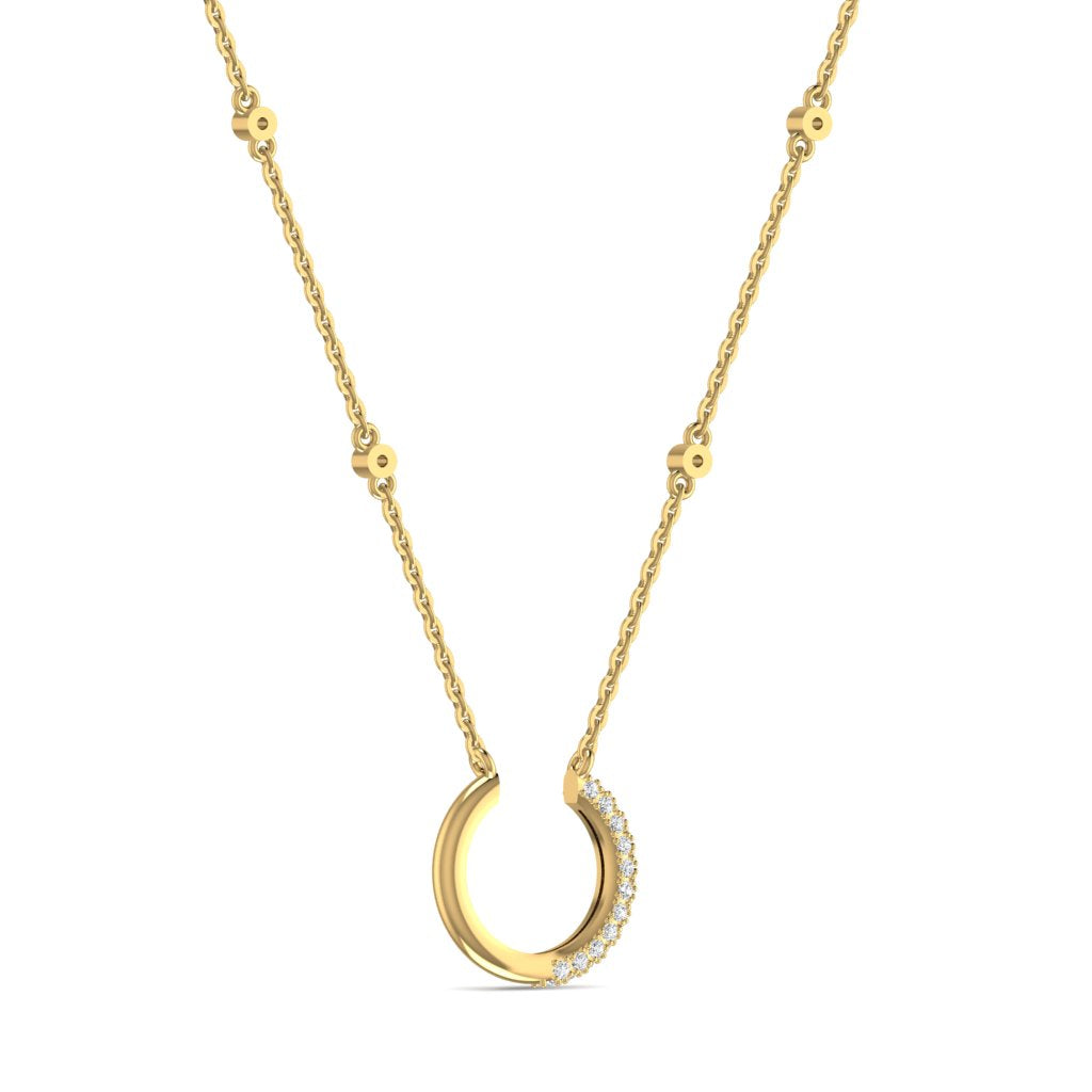 Nadine Natural Diamond Necklace 18K Gold