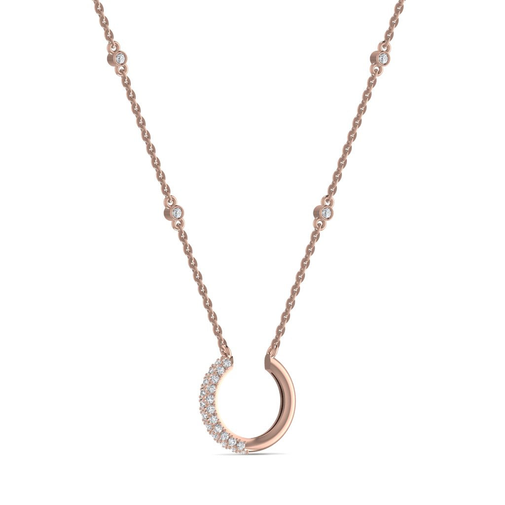 Nadine Natural Diamond Necklace 18K Gold