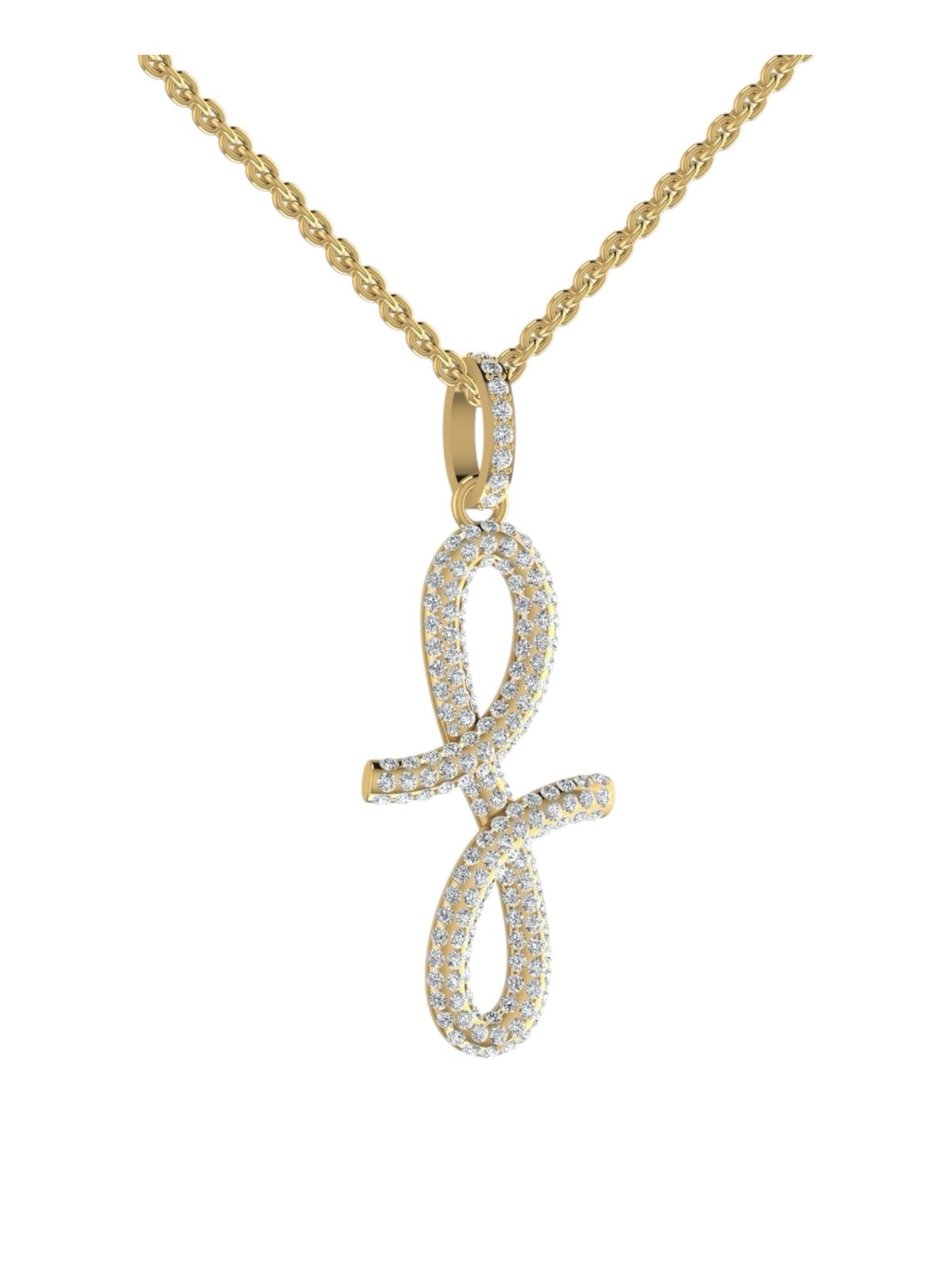 3D Oiza Infinie Pendant Necklace in 18K Gold
