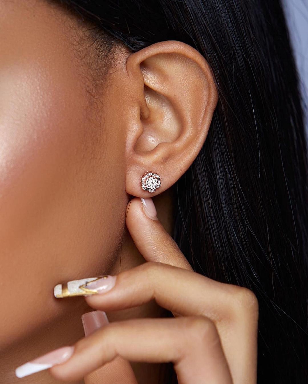 Surie Diamond Studs in 18K Gold