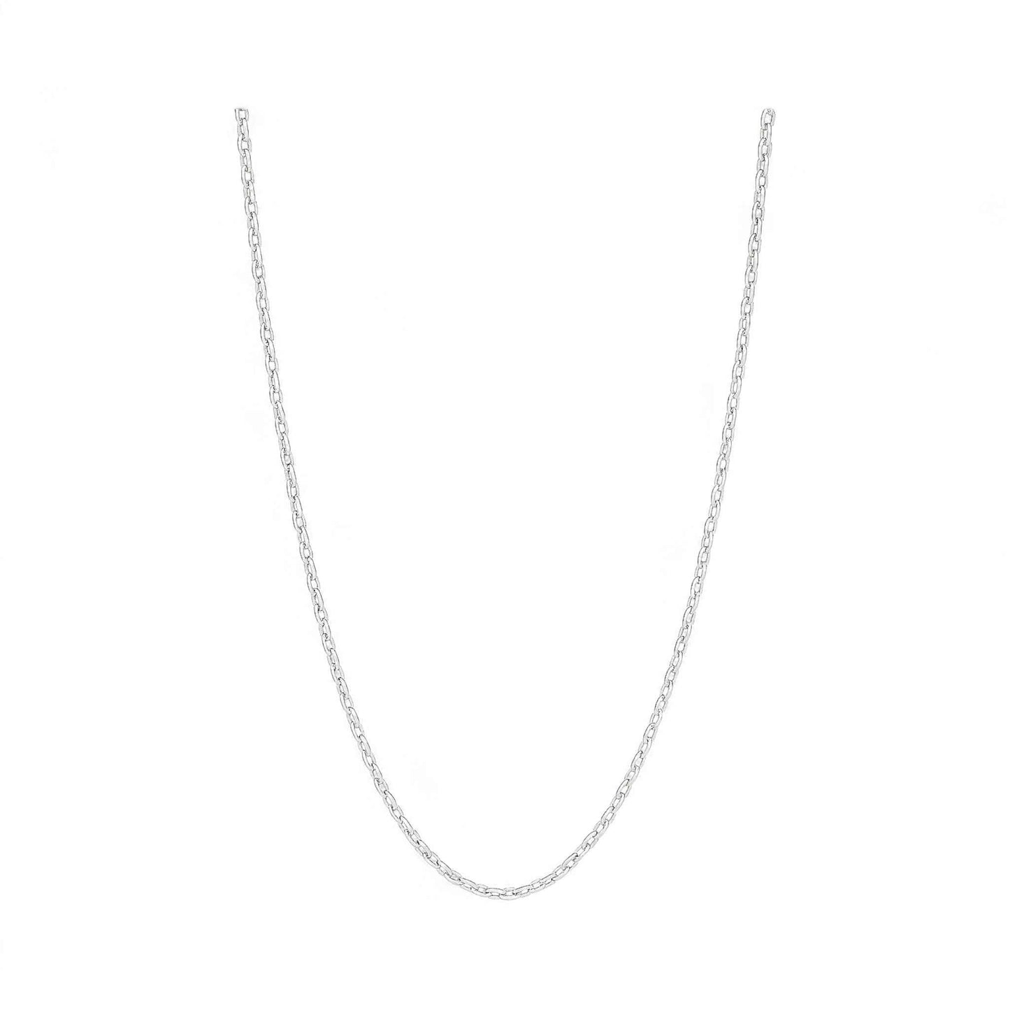 Thin Cable Necklace in 18KT Gold