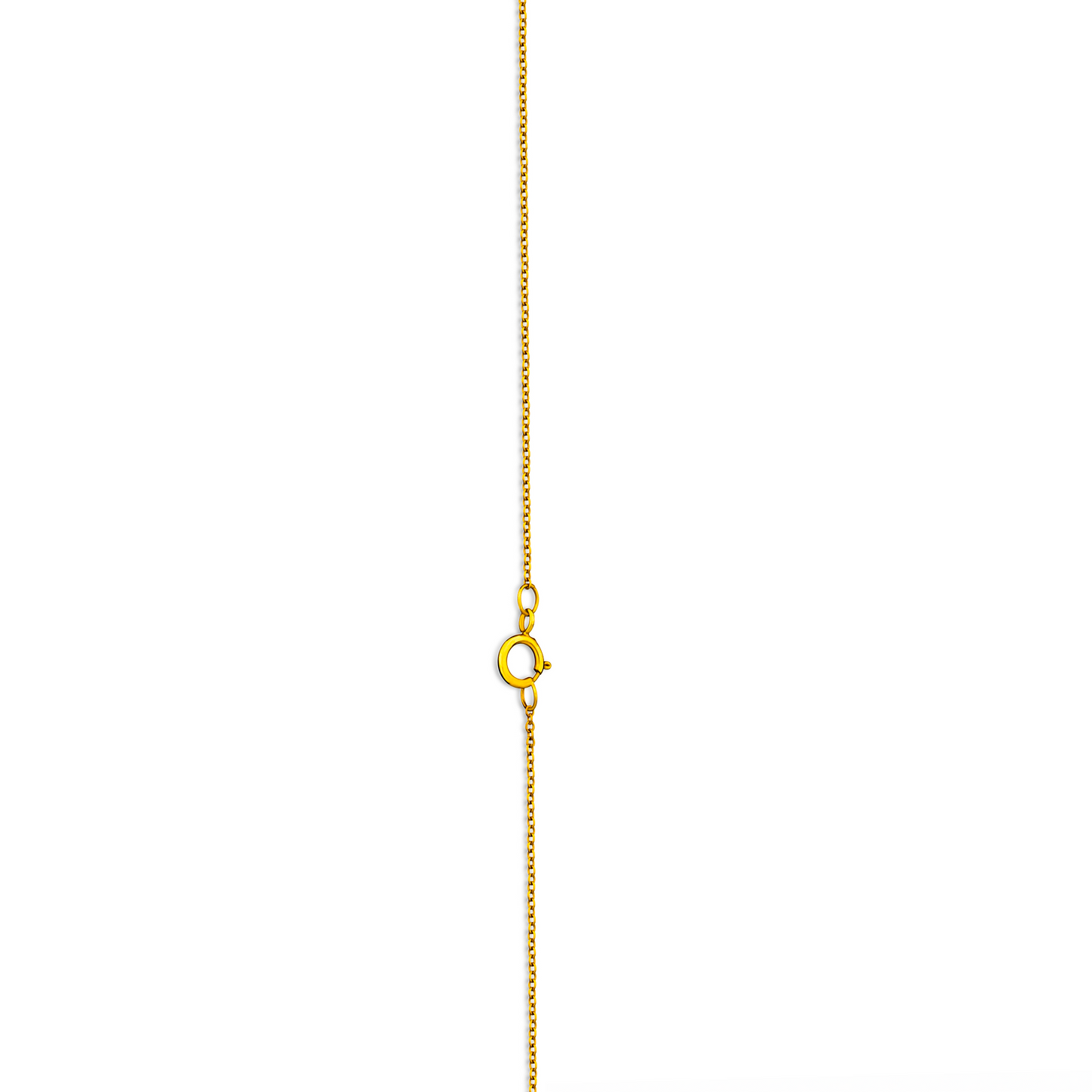 Hearts & Barrel Natural Diamond Necklace in 18K Gold