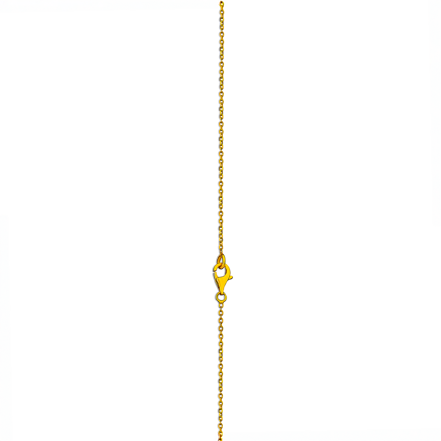 Interlocked Ring Diamond Necklace in 18K Gold