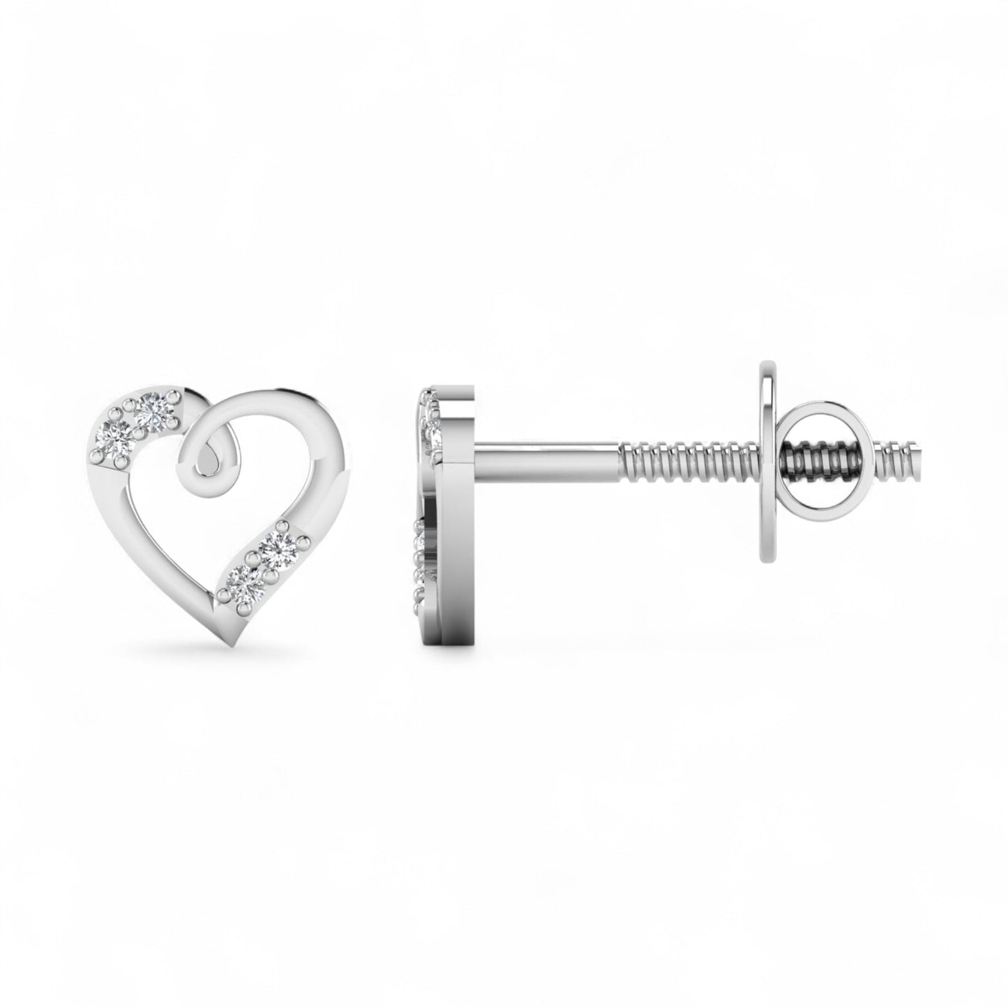 Vivra Natural Diamond Earrings in 18K Gold
