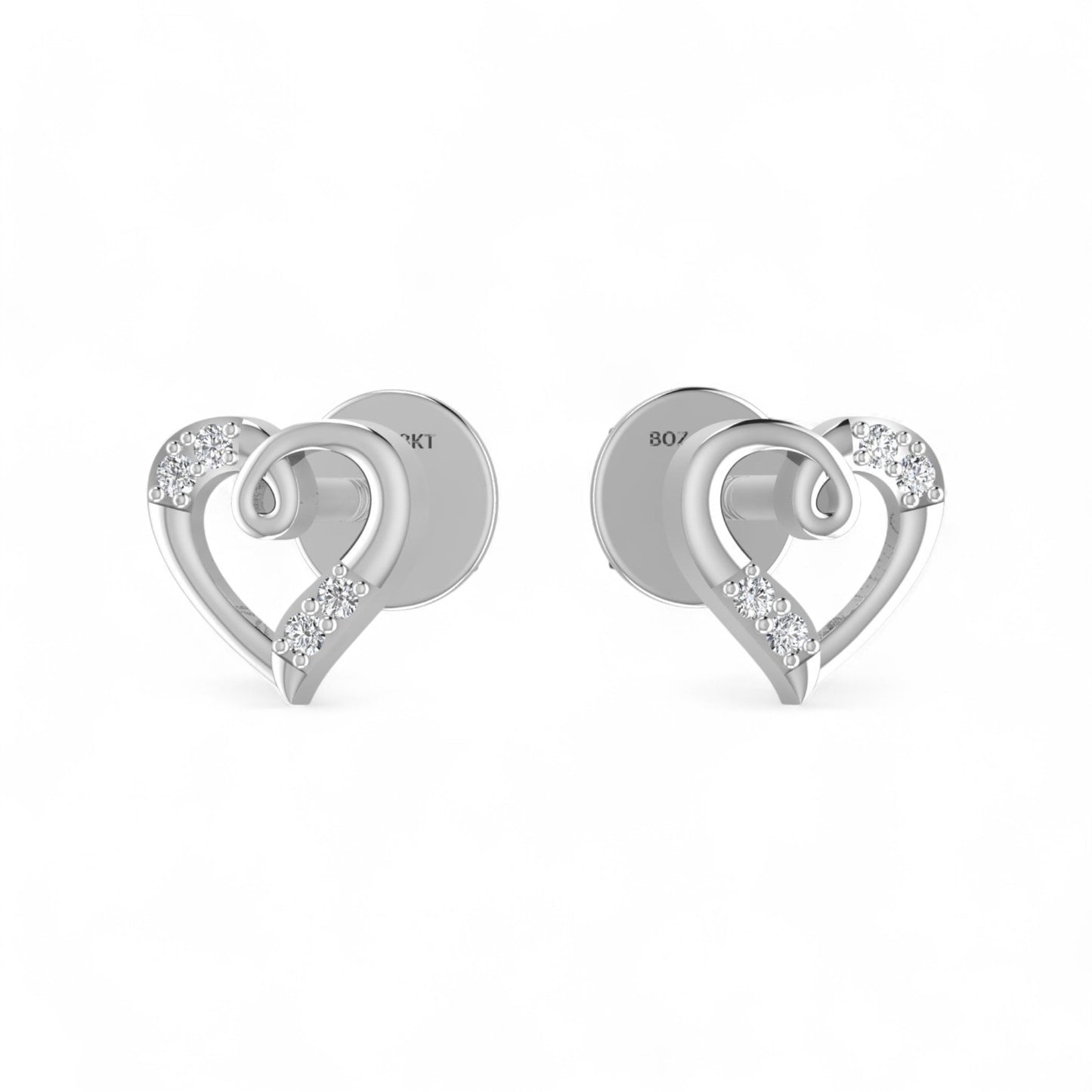 Vivra Natural Diamond Earrings in 18K Gold