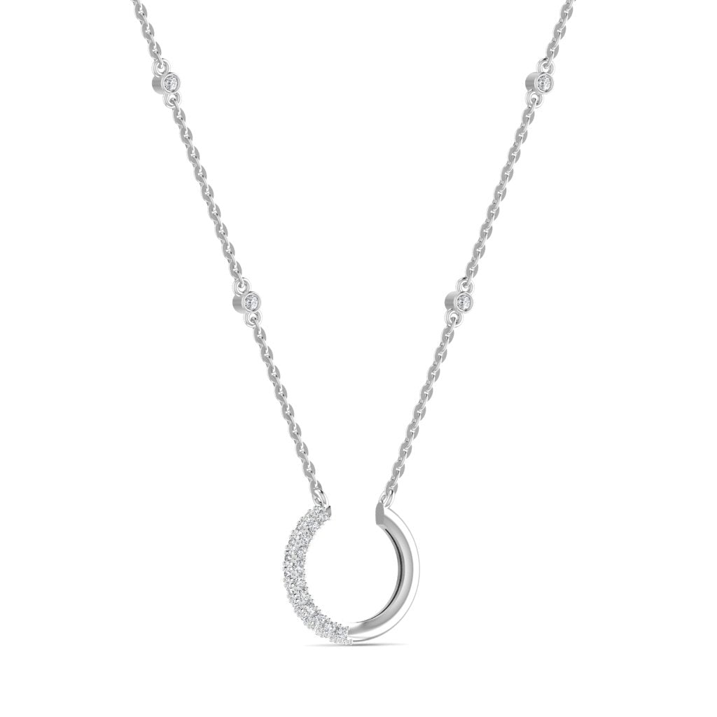 Nadine Natural Diamond Necklace 18K Gold