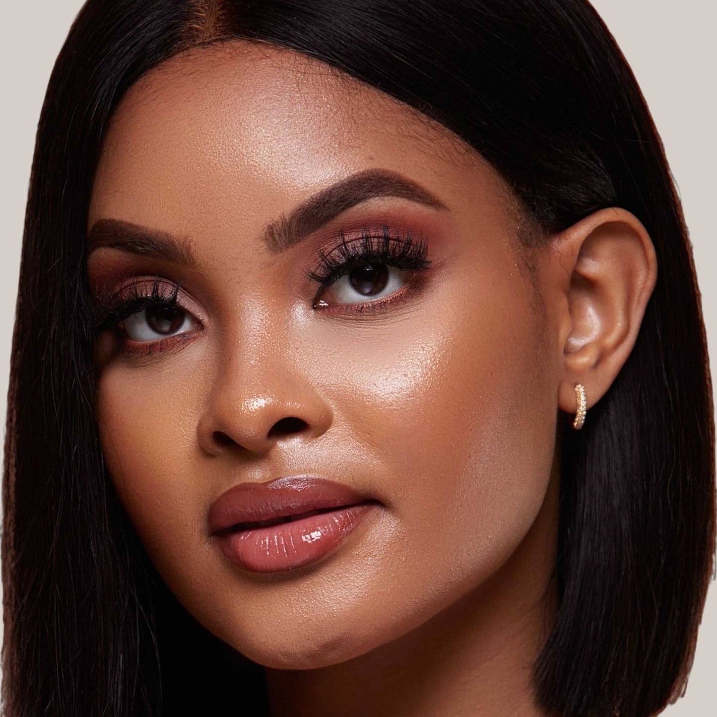 Nadine Diamond Hoop Earrings in 18KT Gold