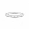 2MM Moissanite pave band in 18KT gold with continuous sparkling stones