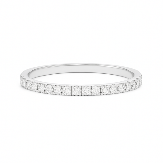 Diamond ring with a white background