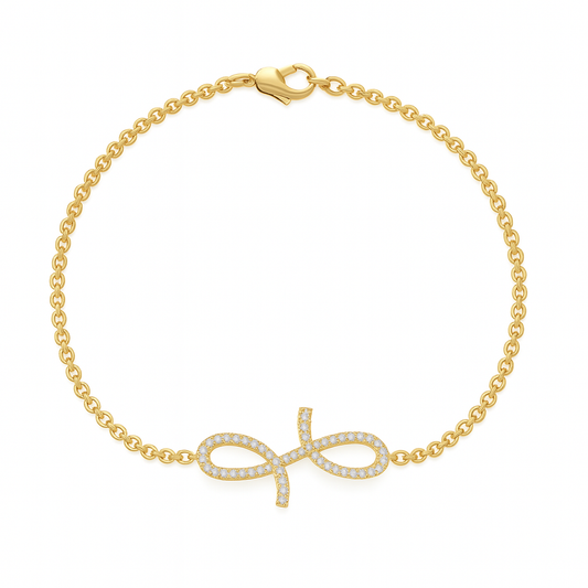 3D Oiza Infinie Diamond Bracelet in 18K Gold