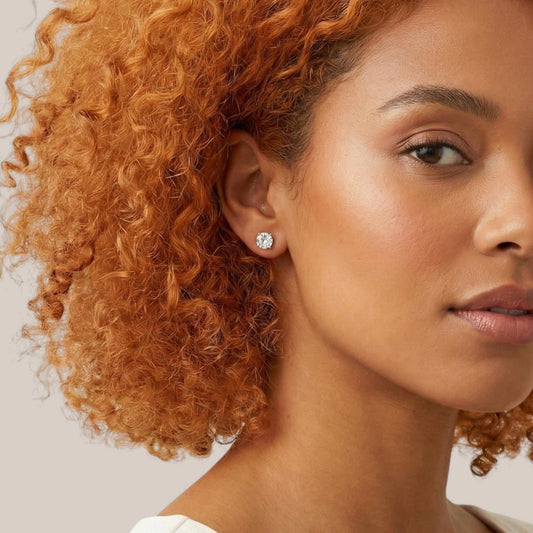 4MM Natural Diamond Studs in 18KT Gold