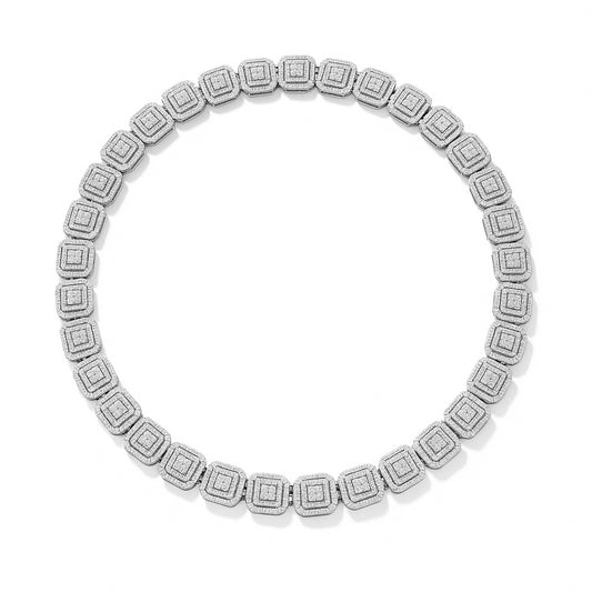 Edgar Moissanite Necklace in 925 Sterling Silver