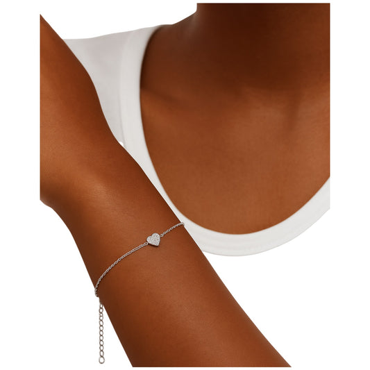 Ava Heart Diamond Bracelet in 18K Gold