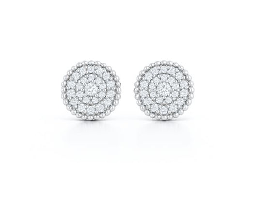 Ava Mini Natural Diamond Studs in 18K Gold