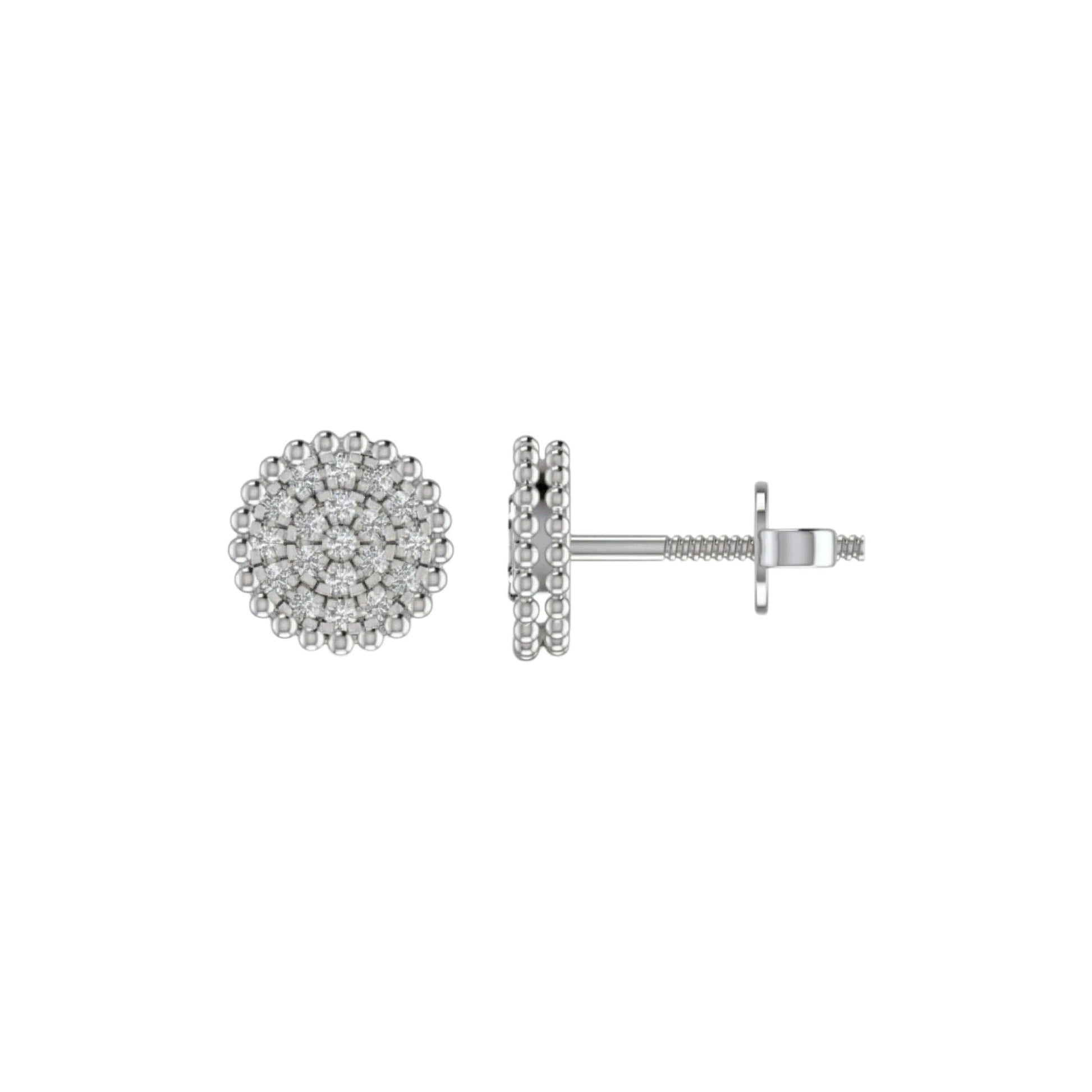 Two silver hoop earrings on a light gray background