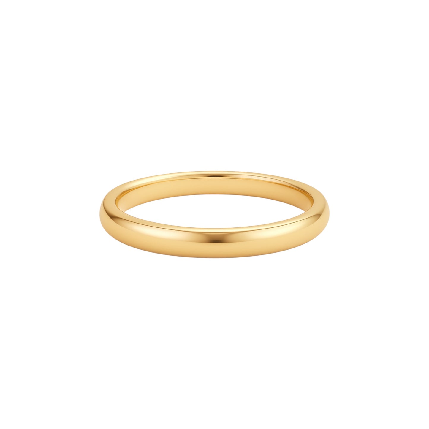 2MM Plain Band in 10K Gold