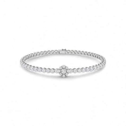 Anu Moissanite Bracelet in 925 Sterling Silver
