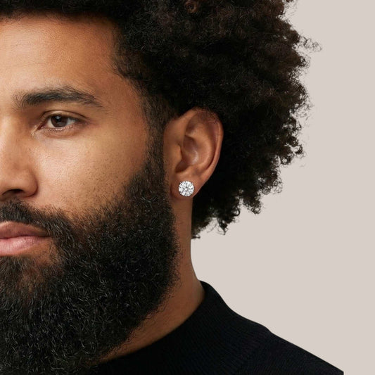 ICT Solitaire Lab Grown Diamond Studs in 18KT Gold